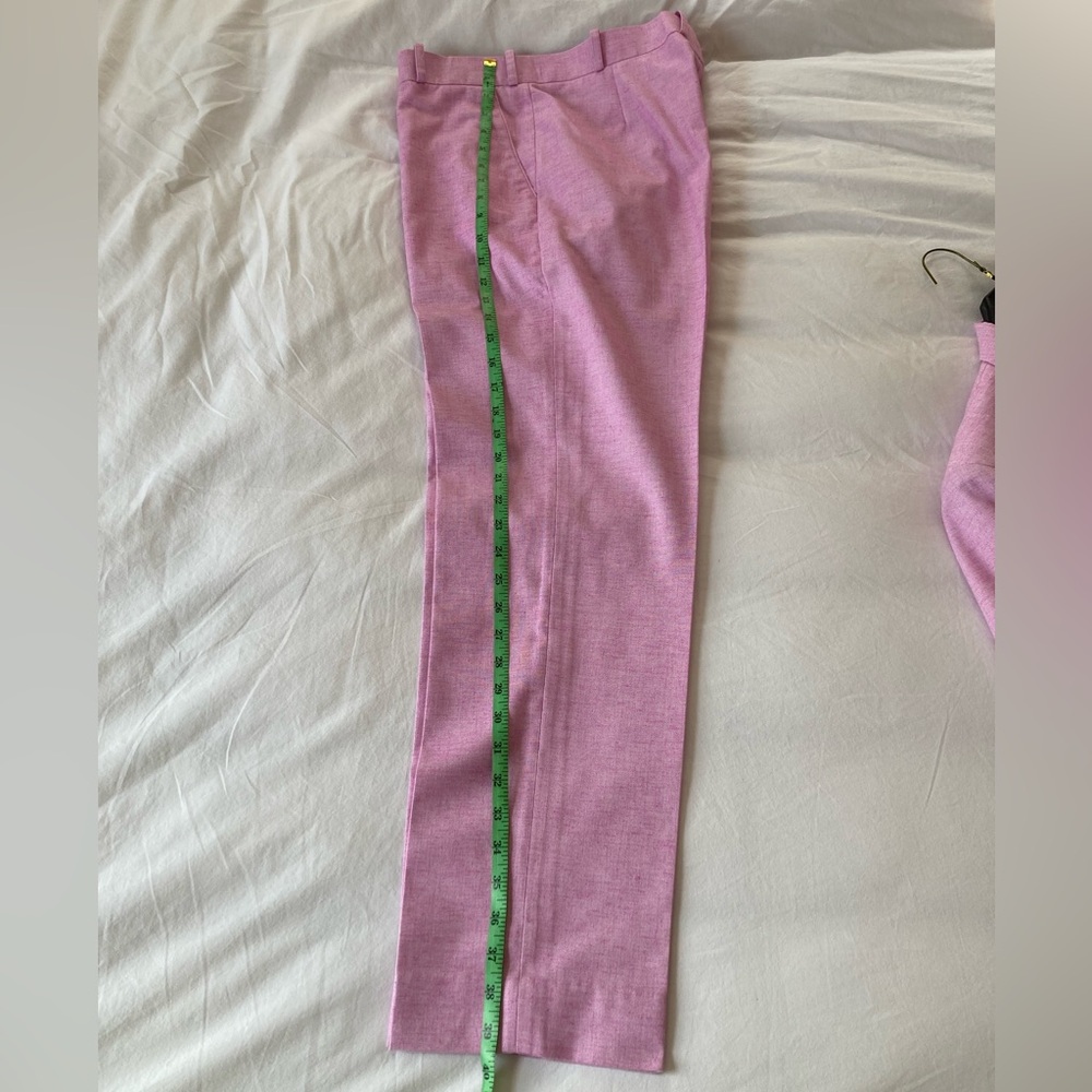 Men Linen Suit, 2 Piece - Pink - Picture 11 of 14